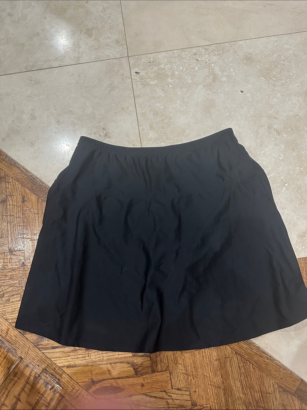 Women's A-Line Black Swim Skirt - Sleek, Flattering Fit